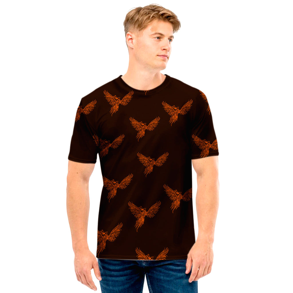 Asian Phoenix Pattern Print Men's T-Shirt
